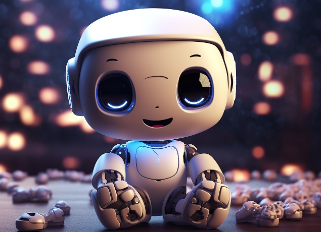 AI Robot editing video